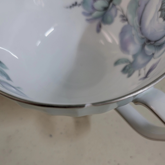 Royal Tettau Dawn Rose Footed Cup - Picture 4 of 4